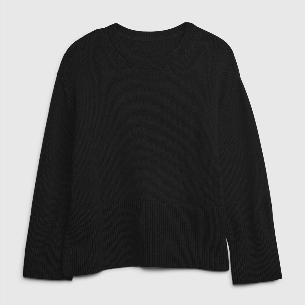 Gap 24/7 Split-Hem Crewneck Sweater